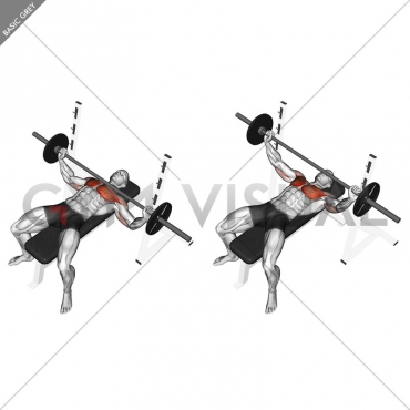 Barbell Wide Bench Press